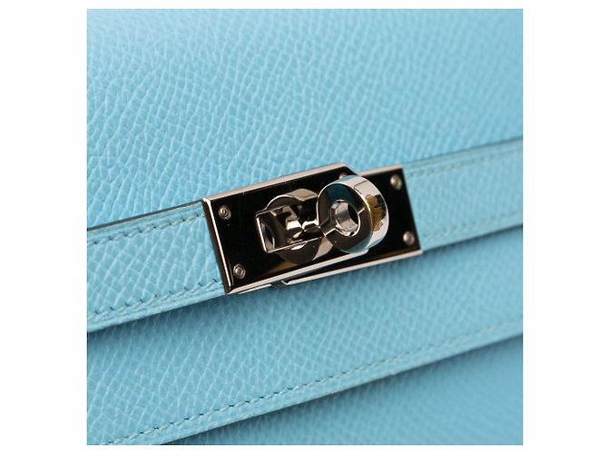 Cartera Larga Kelly en Epsom de Hermès Azul - vista 7