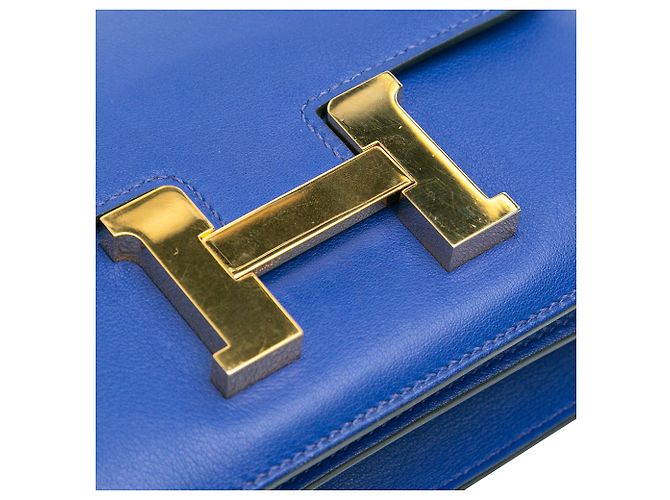 Hermès Mini Swift Constance 18 Blau - Ansicht 7