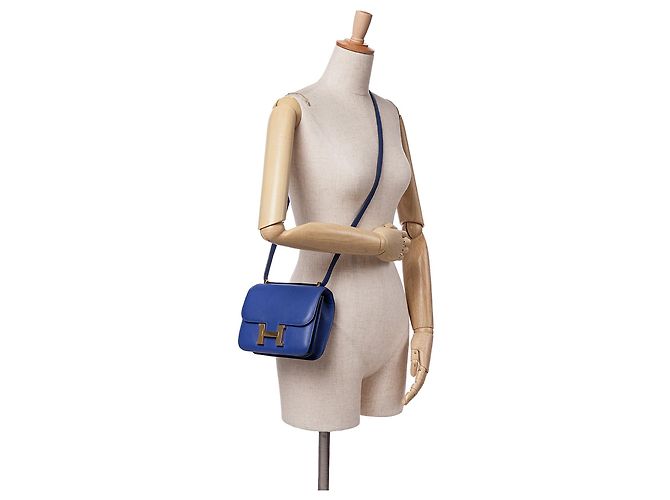 Hermès Mini Swift Constance 18 Blau - Ansicht 8