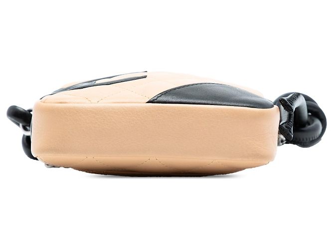 Borsa a tracolla Chanel Mini Pelle di Pecora Cambon Linea Marrone - vista 3