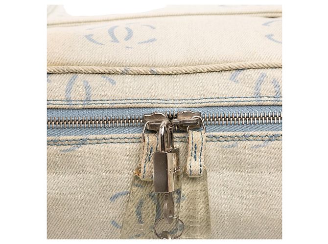 Chanel CC Jeans Reisetasche Blau - Ansicht 12