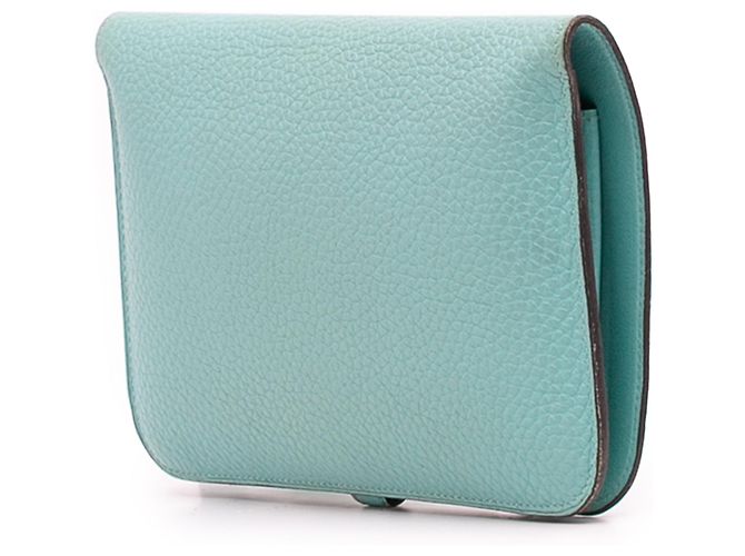 Hermès Togo Dogon Duo Cartera GM Azul - vista 2