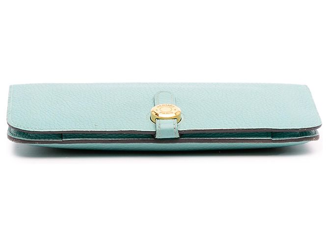 Hermès Togo Dogon Duo Cartera GM Azul - vista 3