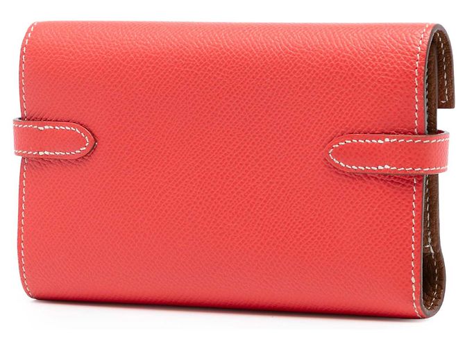 Cartera Depliante Kelly de Epsom de Hermès Roja - vista 2