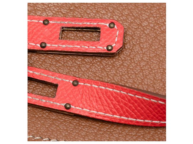 Cartera Depliante Kelly de Epsom de Hermès Roja - vista 4