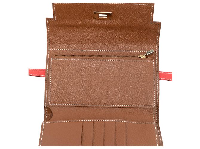 Cartera Depliante Kelly de Epsom de Hermès Roja - vista 6