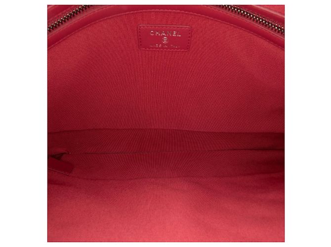 Chanel Grande Pelle di Vitello Invecchiata Gabrielle O Pochette Marrone - vista 4
