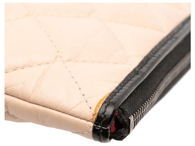 Chanel Grande Pelle di Vitello Invecchiata Gabrielle O Pochette Marrone - vista 9