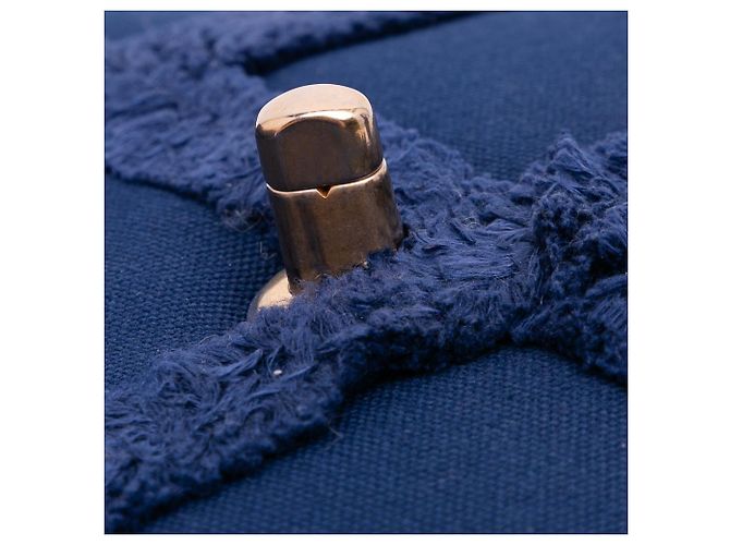 Chanel 19 Chanel Media in Tela e Cotone 19 con patta Blu - vista 10
