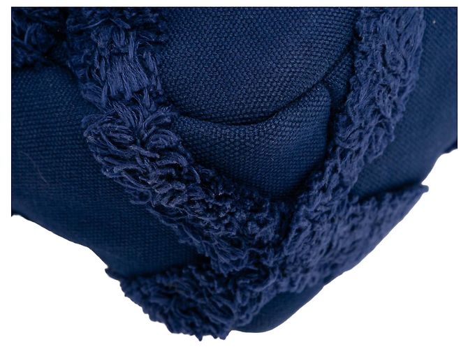 Chanel 19 Chanel Media in Tela e Cotone 19 con patta Blu - vista 8
