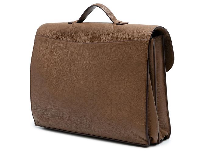 Sac à dépêches Borsa Depeches 38 in Togo di Hermès Marrone - vista 2