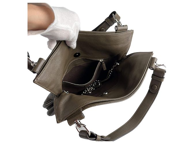 Gucci Borsa hobo in pelle Blondie piccola taupe - vista 12