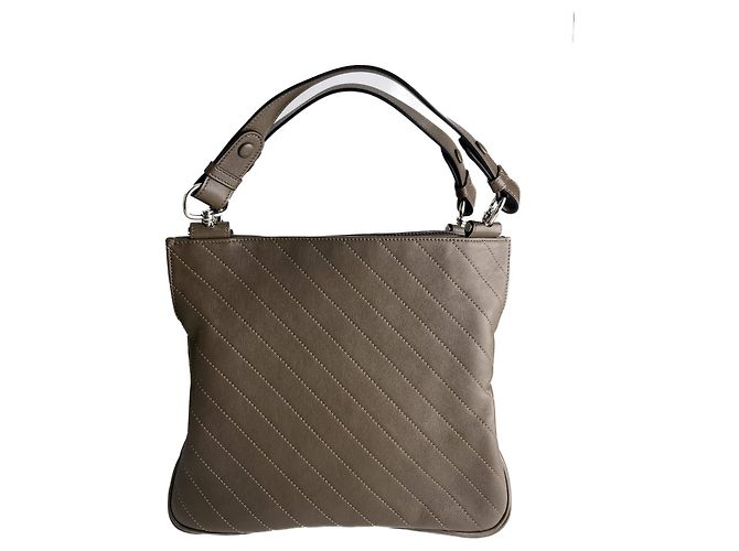 Gucci Borsa hobo in pelle Blondie piccola taupe - vista 5