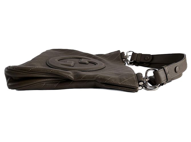 Gucci Borsa hobo in pelle Blondie piccola taupe - vista 7