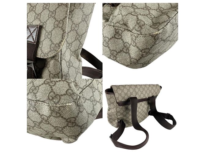Gucci GG Supreme Canvas Rucksack Braun - Ansicht 4