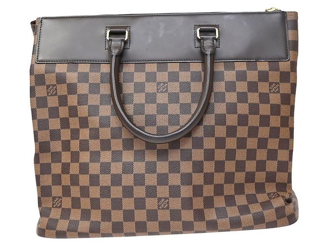 Borsa da viaggio Louis Vuitton Greenwich Damier PM Marrone - vista 2