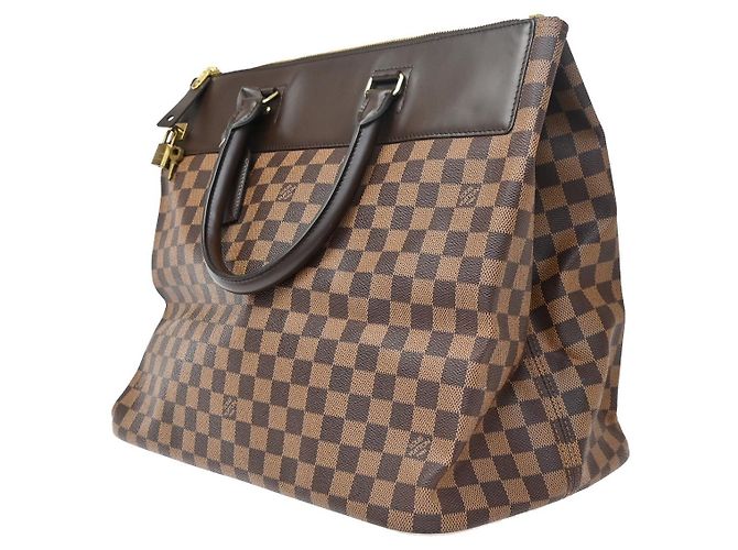 Borsa da viaggio Louis Vuitton Greenwich Damier PM Marrone - vista 3