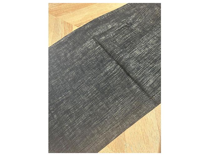 Pantalones Wide Leg Chanel de Denim Negro - vista 4