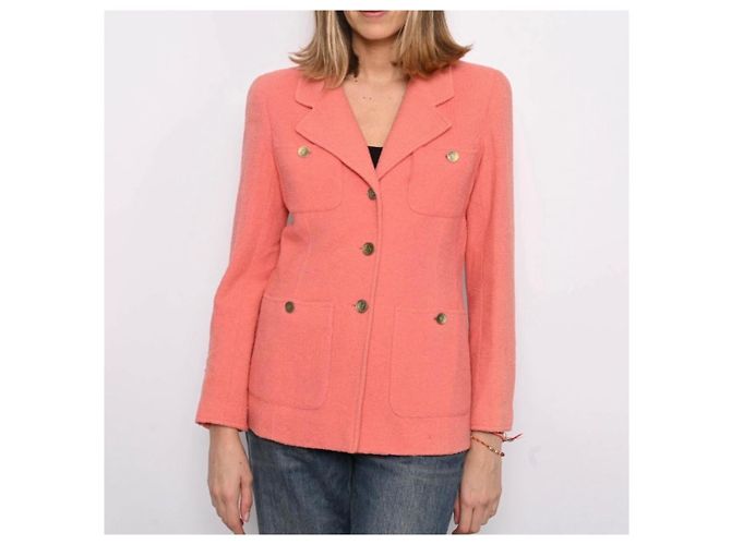 Chanel Tweed Jacke Rosa Pink - Ansicht 11