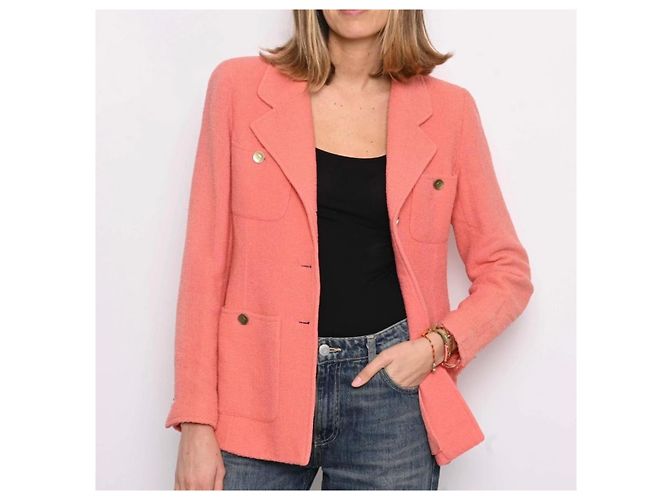 Chanel Tweed Jacke Rosa Pink - Ansicht 12
