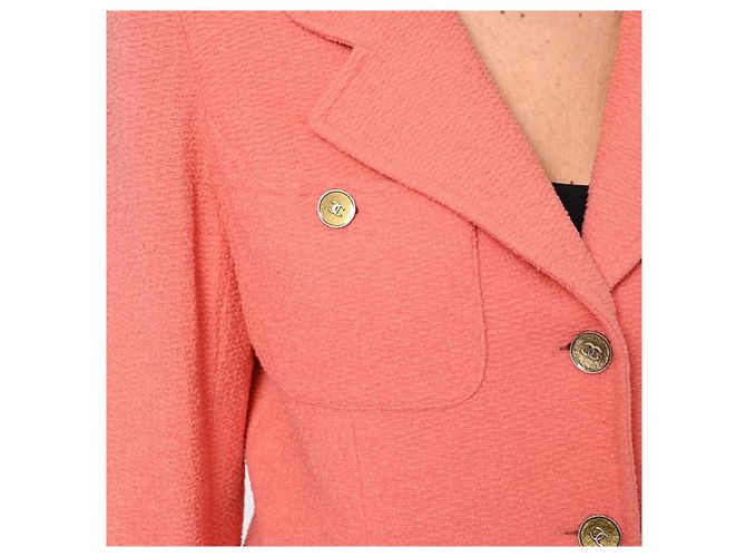 Chanel Tweed Jacke Rosa Pink - Ansicht 15