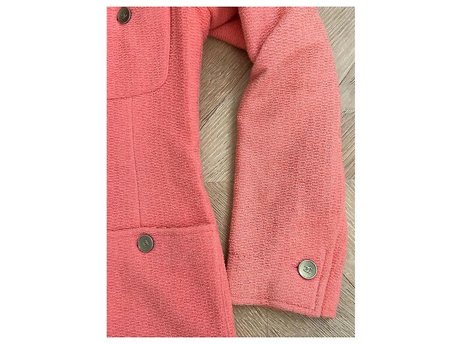 Chanel Tweed Jacke Rosa Pink - Ansicht 4