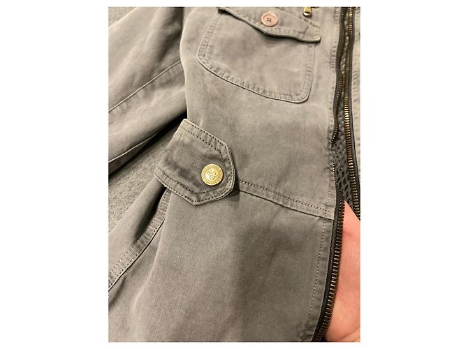 Dolce & Gabbana Damen Jacke Graue Jeans Jacke Gr. 40 Khaki - Ansicht 11