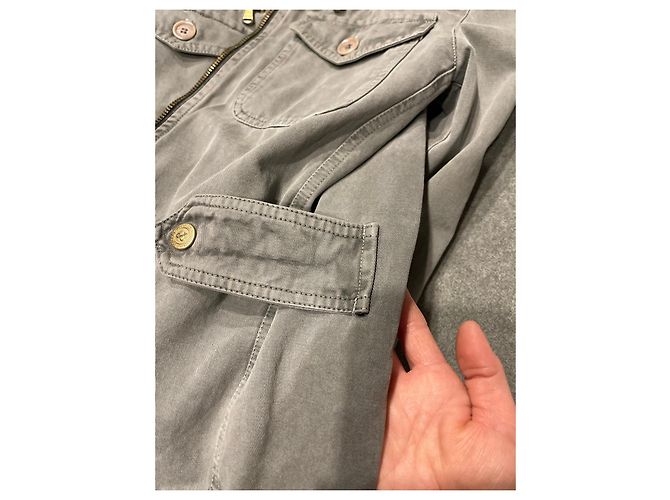 Dolce & Gabbana Damen Jacke Graue Jeans Jacke Gr. 40 Khaki - Ansicht 14