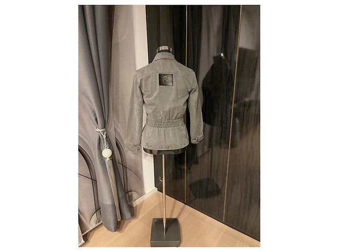 Dolce & Gabbana Damen Jacke Graue Jeans Jacke Gr. 40 Khaki - Ansicht 3