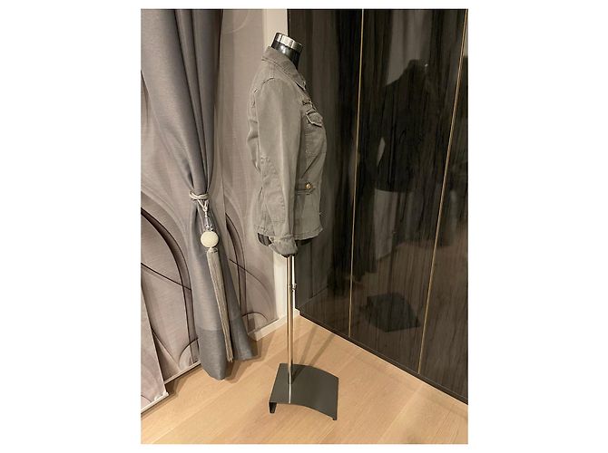 Dolce & Gabbana Damen Jacke Graue Jeans Jacke Gr. 40 Khaki - Ansicht 6