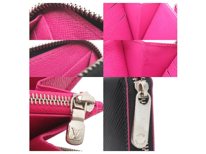 Cartera Zippy de cuero Epi Louis Vuitton Negro - vista 9