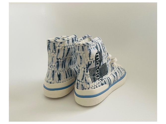 Sneakers alte Isabel Marant Tie-Dye Marrone Bianco - vista 3