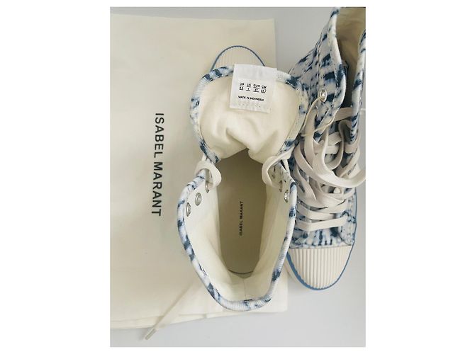 Sneakers alte Isabel Marant Tie-Dye Marrone Bianco - vista 5