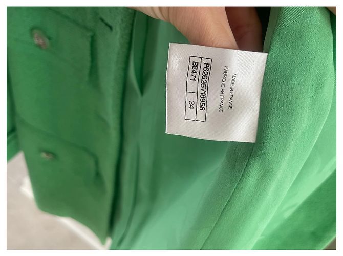 Cambon Tweedjacke Chanel Kreuzfahrt 2020 Grün - Ansicht 4