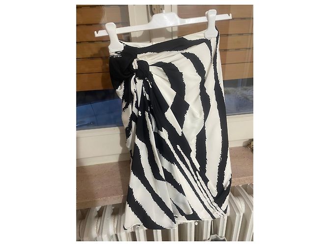 Bottega Veneta Tasche mit Zebra-Print Schwarz Weiß - Ansicht 2