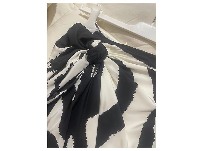 Bottega Veneta Tasche mit Zebra-Print Schwarz Weiß - Ansicht 6