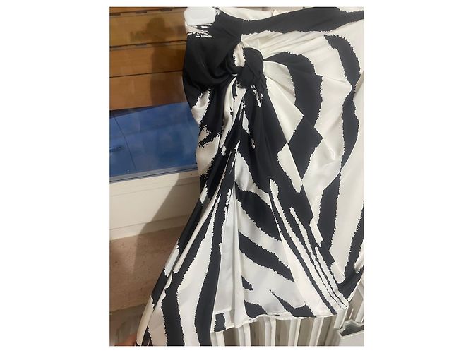 Bottega Veneta Tasche mit Zebra-Print Schwarz Weiß - Ansicht 9