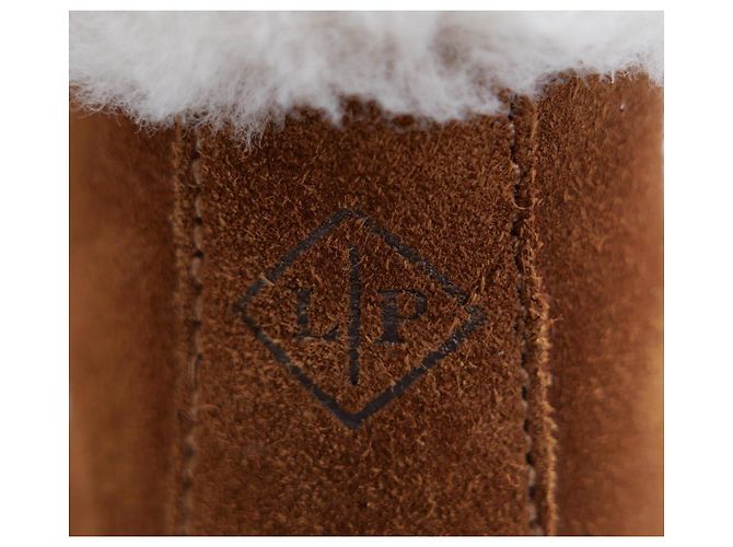 Loro Piana Open Walk Stiefeletten mit Fellfutter Cognac/Weiß - Ansicht 7