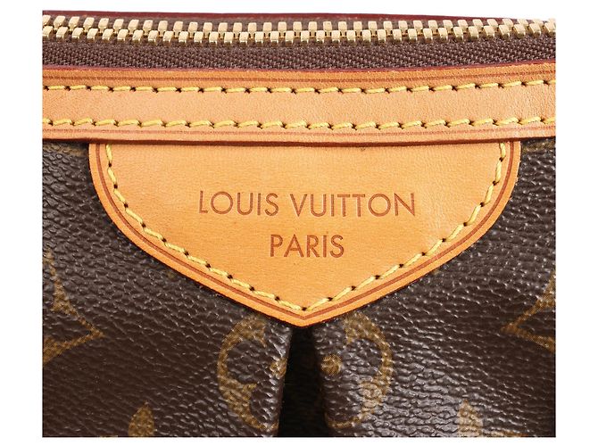 Borsa Louis Vuitton Palermo PM Monogram in Marrone M40145 - vista 13
