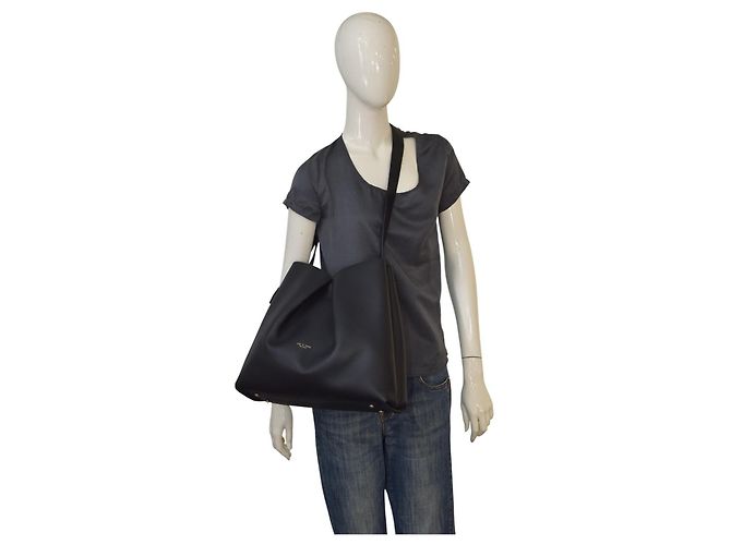 Rag & Bone Damen Bloom Large schwarze Kalbsleder Umhängetasche & Schultertasche - Ansicht 15