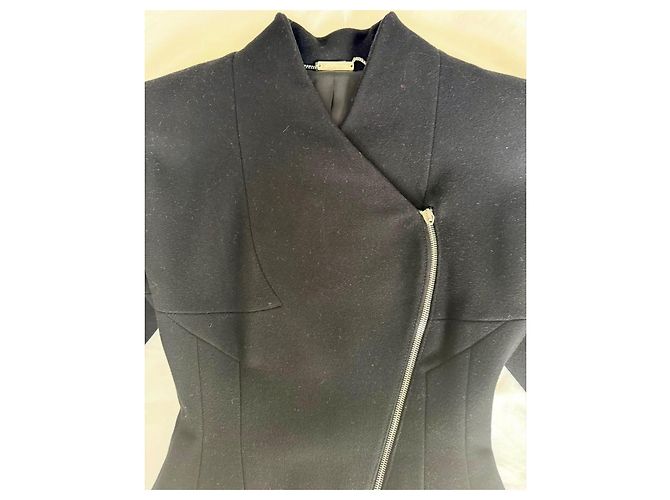Alexander McQueen Jacke aus schwarzer Wolle - Ansicht 2