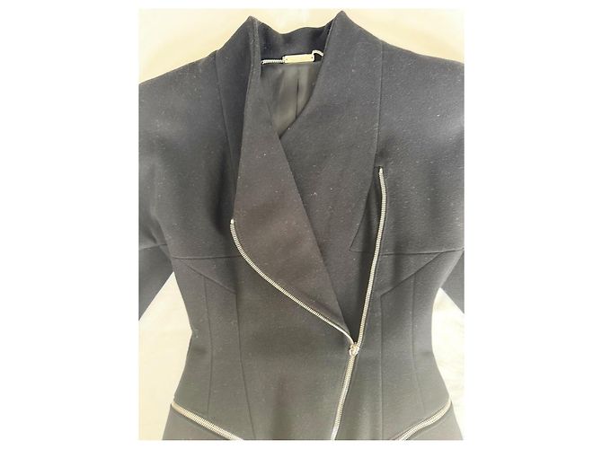 Alexander McQueen Jacke aus schwarzer Wolle - Ansicht 4