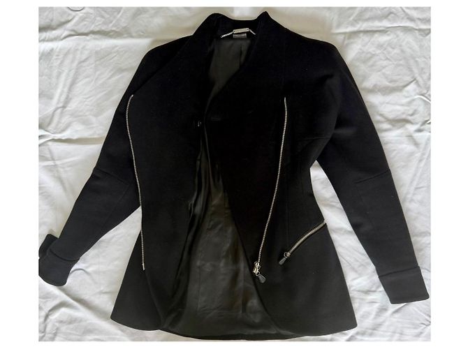 Alexander McQueen Jacke aus schwarzer Wolle - Ansicht 5