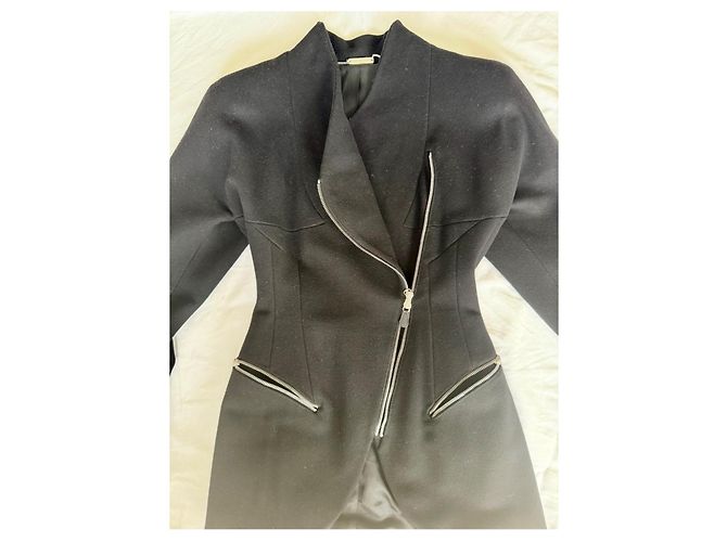 Alexander McQueen Jacke aus schwarzer Wolle - Ansicht 8