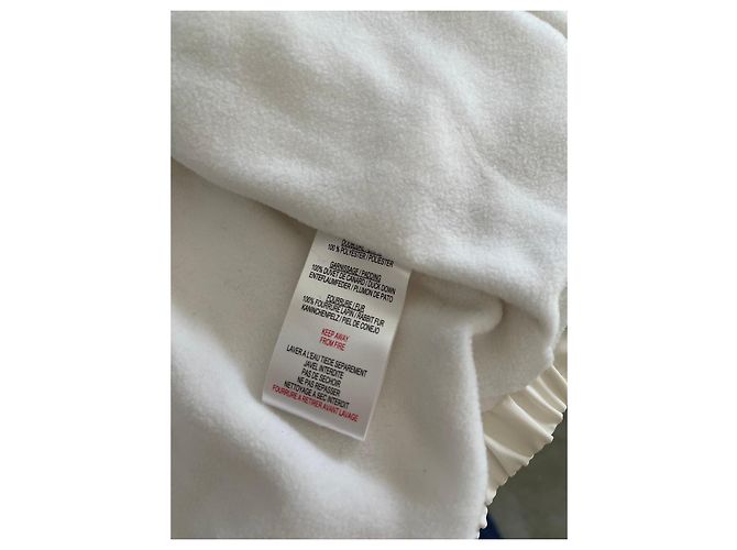 Doudoune Baby Dior avec col en fourrure Blanc - vue 10