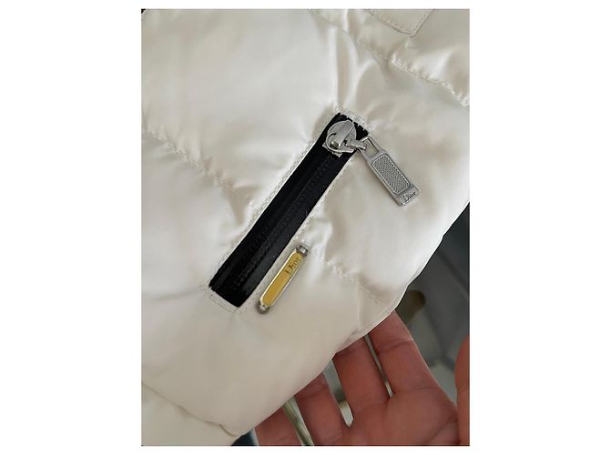 Doudoune Baby Dior avec col en fourrure Blanc - vue 15