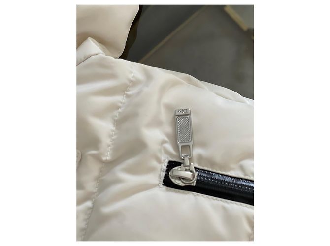Doudoune Baby Dior avec col en fourrure Blanc - vue 16