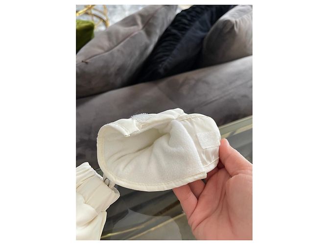 Doudoune Baby Dior avec col en fourrure Blanc - vue 17