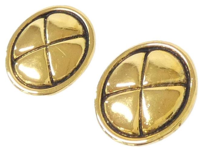 Orecchini a clip in oro Chanel D'oro - vista 2