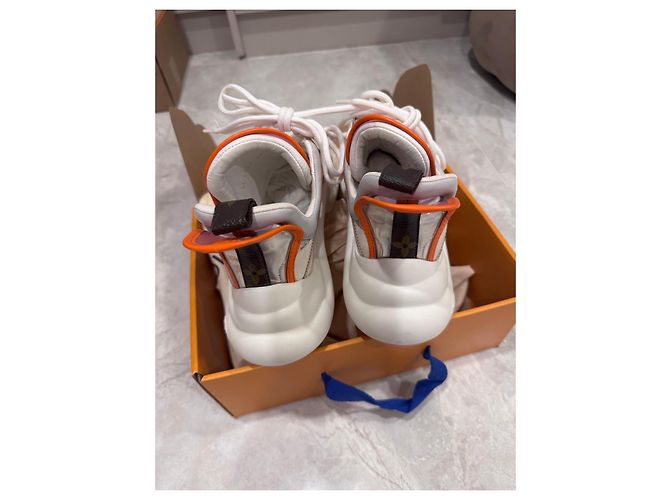 Sneaker Archlight Louis Vuitton Rosa Bianco Arancione Grigio Metallico - vista 5